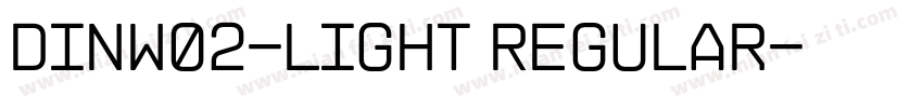 DINW02-Light Regular字体转换
